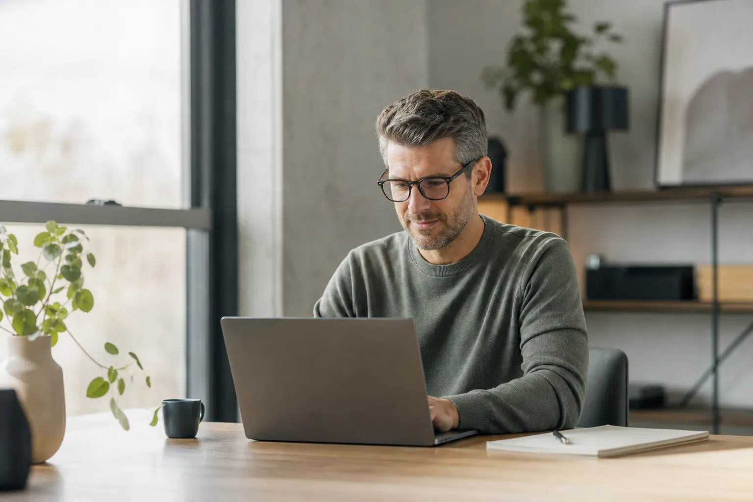 A team member using Beam Chat